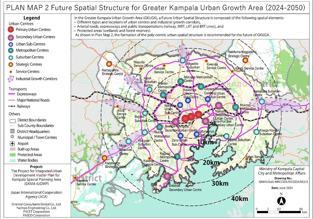 GKMA Master Plan 2 - Future Spatial Diagram for Greater Kampala