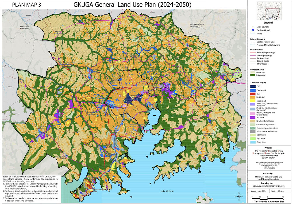 Plan Map 3 GKUGA General Land Use Plan (2024 - 2050)