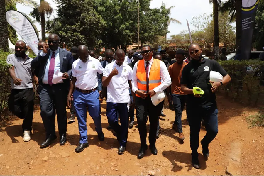 Entebbe Leaders Break Ground for Kitooro-Kiwafu-Nakiwogo Road Project