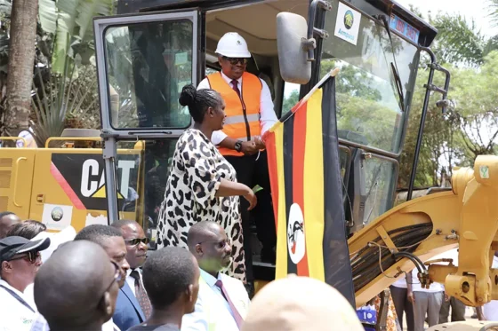 Entebbe Leaders Break Ground for Kitooro-Kiwafu-Nakiwogo Road Project