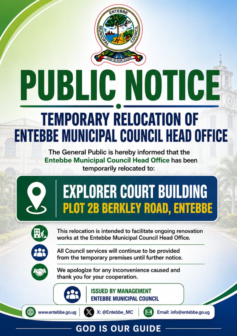 Temporary Relocation of Entebbe Municipal Council Head Office